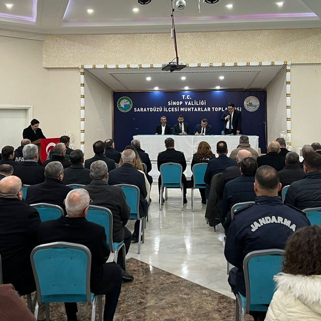 Saraydüzü'nde Muhtarlar Toplantısı yapıldı