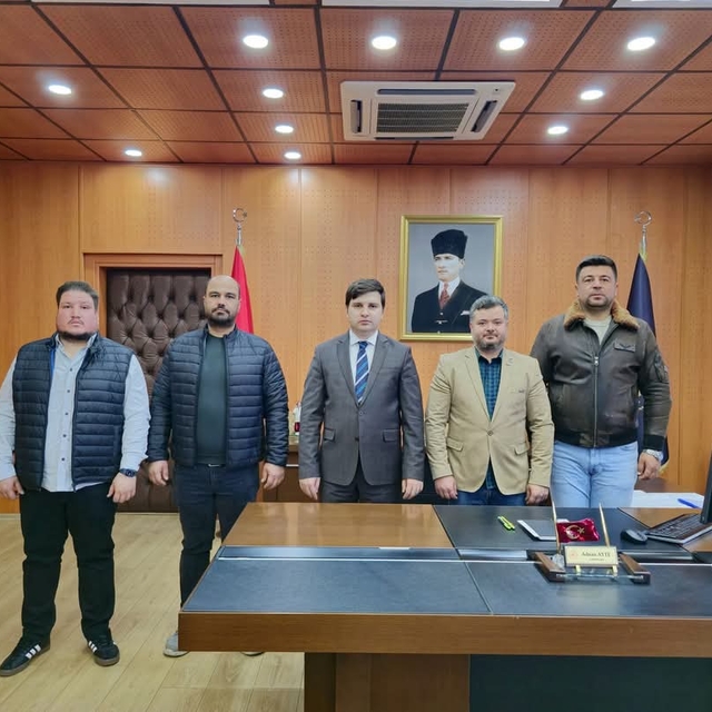 Meriç Spor Kulübü yönetiminden İlçe Kaymakamı Ayte'ye ziyaret