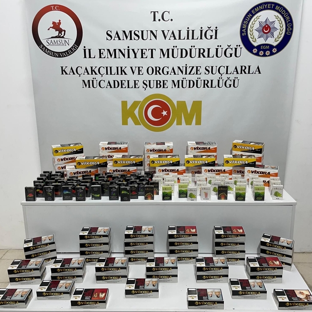 Samsun'da 15 bin 200 makaron ele geçirildi