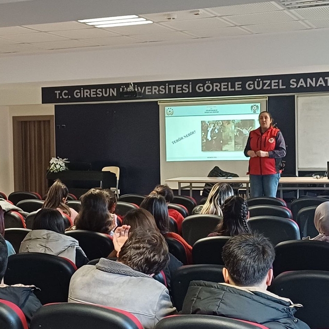 Giresun'da öğrencilere yönelik eğitim faaliyeti düzenlendi
