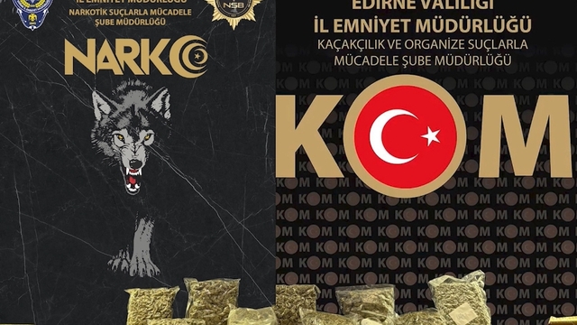 Edirne'de sınır kapısında uyuşturucuyla yakalanan panelvan sürücüsü tutuklandı