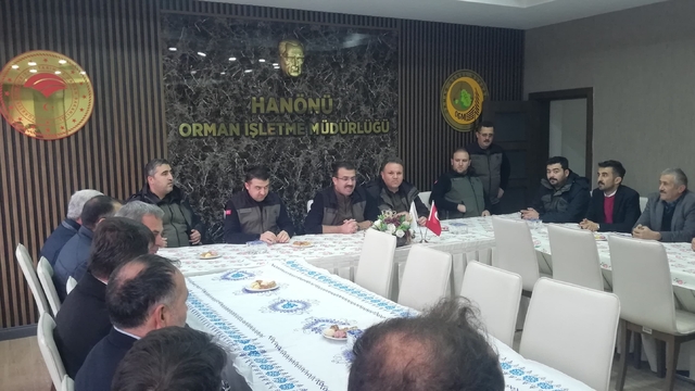 Kastamonu Orman Bölge Müdürü Yaslıkaya, Hanönü'de kooperatif başkanları ile görüştü