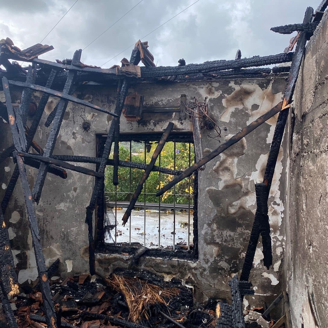 Muğla'da yangın çıkan ev kullanılamaz hale geldi