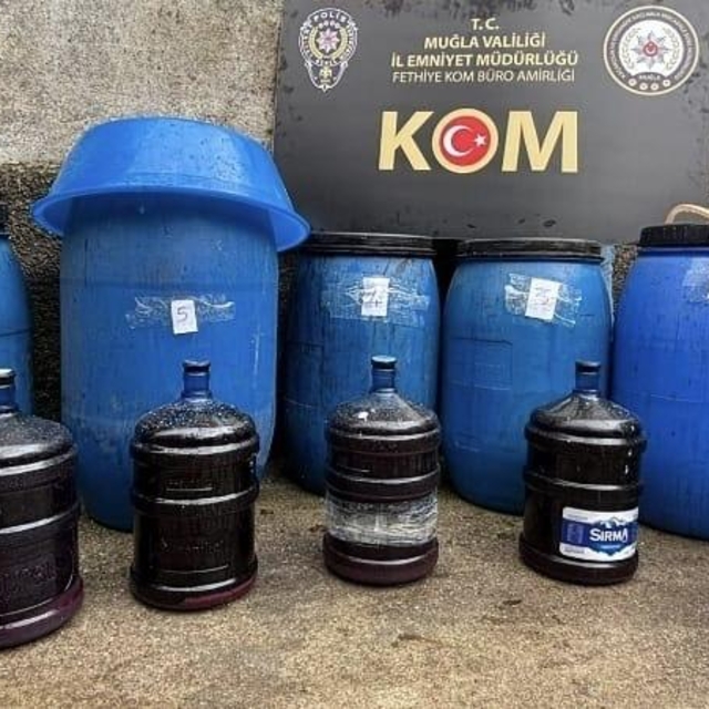 Muğla'da kaçak içki operasyonunda 7 şüpheli yakalandı