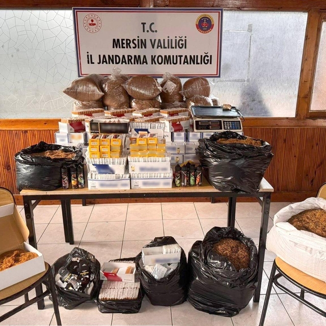 Mersin'de 278 bin 60 makaron ele geçirildi