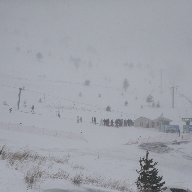 Kartalkaya'da kar etkili oldu
