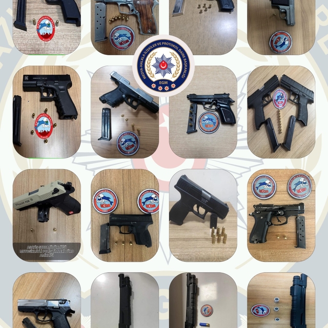 Elazığ'da ruhsatsız silah bulunduran 16 şüpheli yakalandı