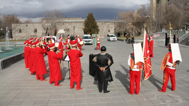 Kayseri'de yükümlülerden oluşan mehter takımı konser verdi