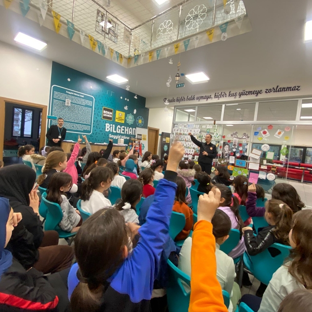 Seydişehir'de öğrencilere yangın önleme, korunma ve tahliye eğitimi verildi...