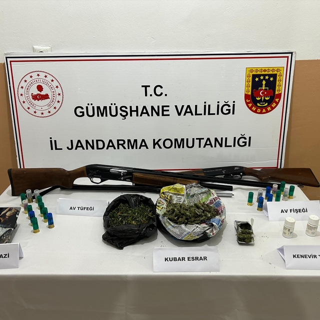 Gümüşhane'deki uyuşturucu operasyonunda 1 zanlı tutuklandı
