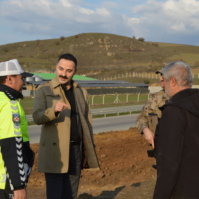 Samsun'da şehit polisin ismini yaşatacak trafik amirliği binasının inşaatı...