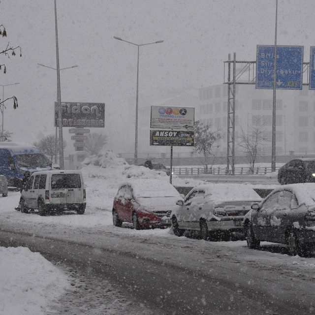 Bitlis'te kar yağışı etkili oldu
