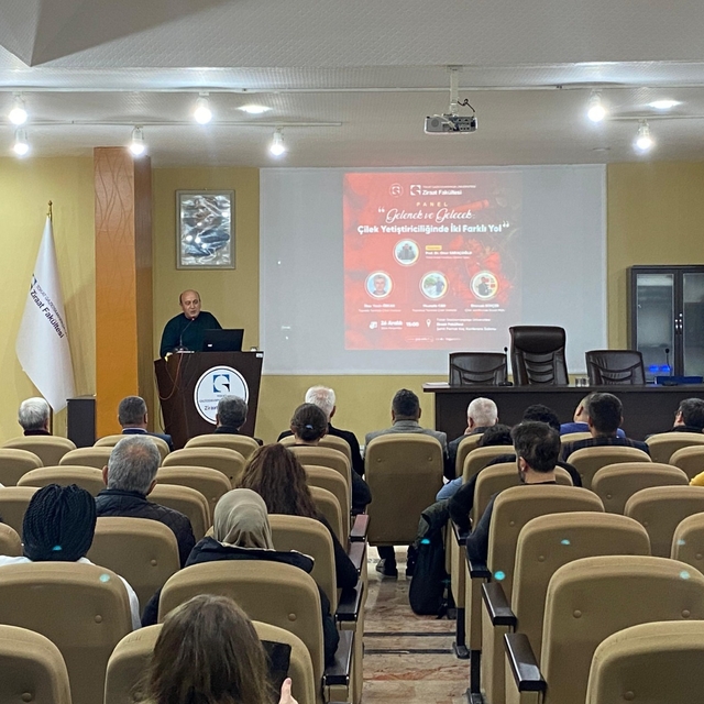 TOGÜ'de "çilek yetiştiriciliği paneli" yapıldı