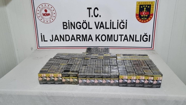 Bingöl'de 500 paket kaçak sigara ele geçirildi
