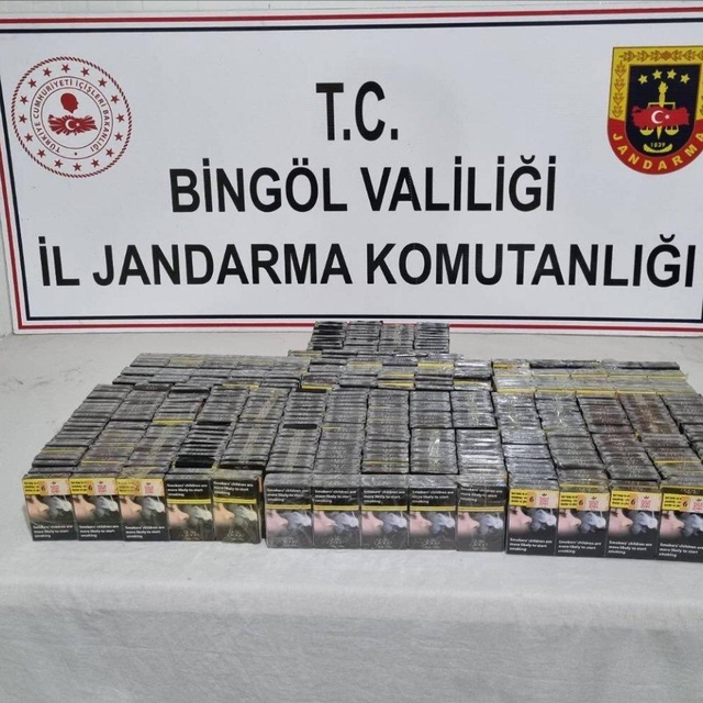 Bingöl'de 500 paket kaçak sigara ele geçirildi