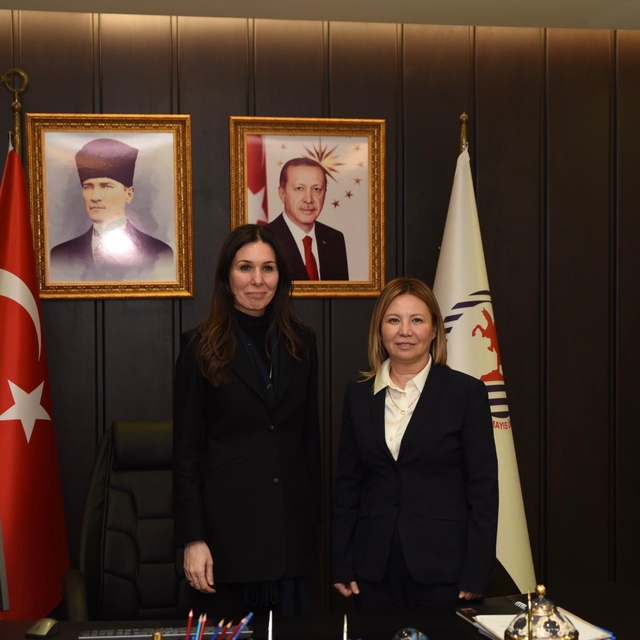 AK Parti'li Karaaslan, OMÜ Rektörü Aydın'ı ziyaret etti