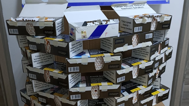 Kocaeli'de 5 bin 40 makaron ele geçirildi