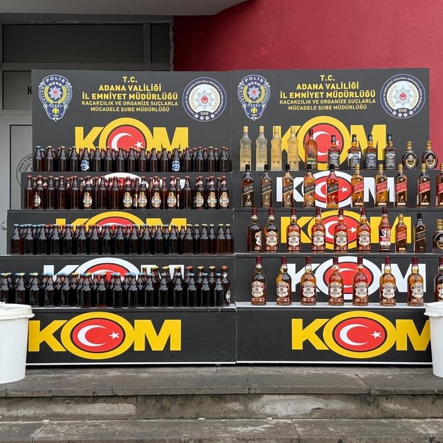 Adana'da sahte içki operasyonunda 2 zanlı yakalandı