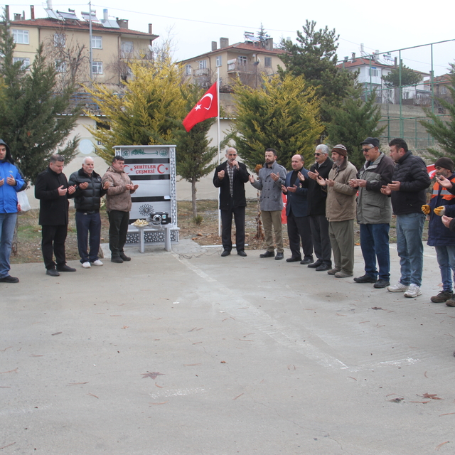 Beyşehir'de şehitler çeşmesi dualarla açıldı