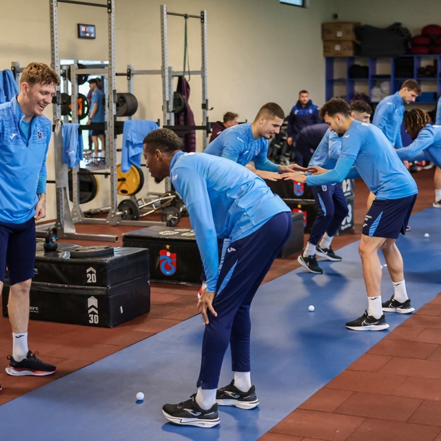 Trabzonspor salonda kuvvet çalıştı