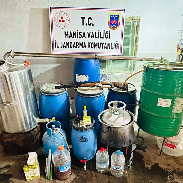 Salihli'de sahte içki operasyonunda 1 şüpheli yakalandı