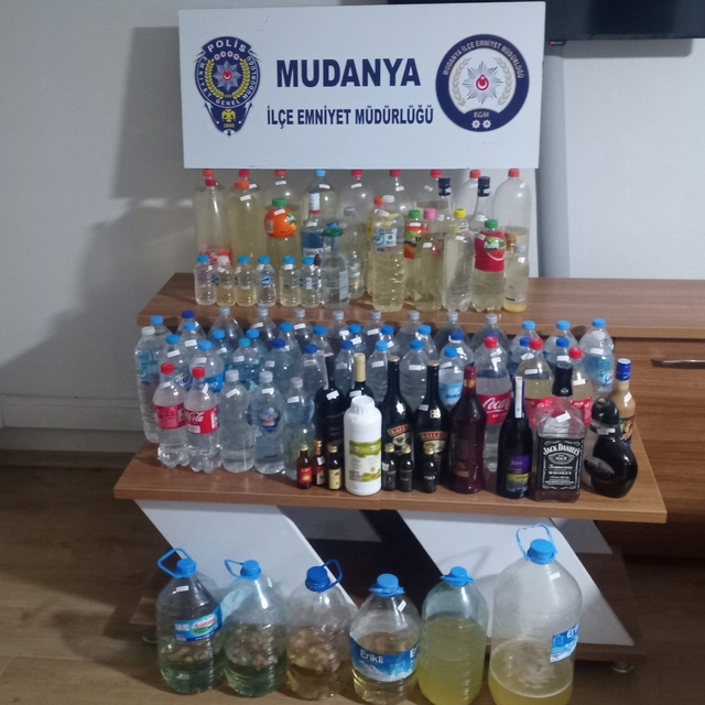 Bursa'da sahte içki operasyonunda bir şüpheli yakalandı