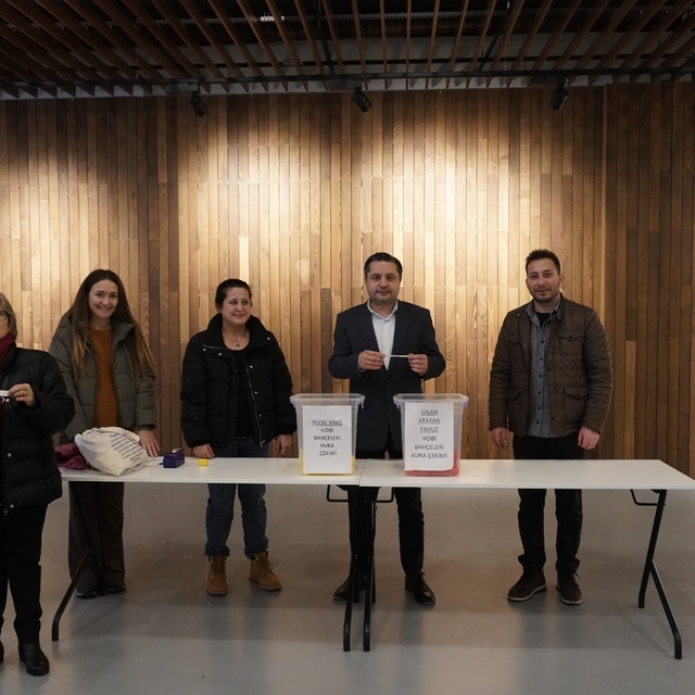 Lüleburgaz'da hobi bahçeleri için kura çekim töreni yapıldı