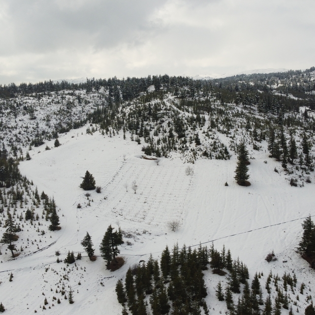Erdemli'nin yüksek kesimlerinde kar etkili oldu