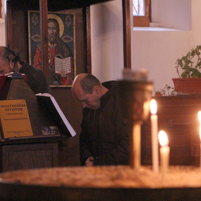 Edirne'de Bulgar Kilisesi'nde Noel ayini