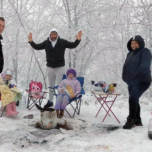 Istrancalar beyaza büründü; kar topu oynayıp, piknik yaptılar