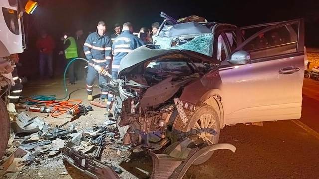 Çankırı'da cip, tankere çarptı: 1 ölü, 2 yaralı
