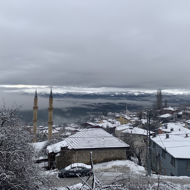 Adana'da kar yağışı etkili oluyor