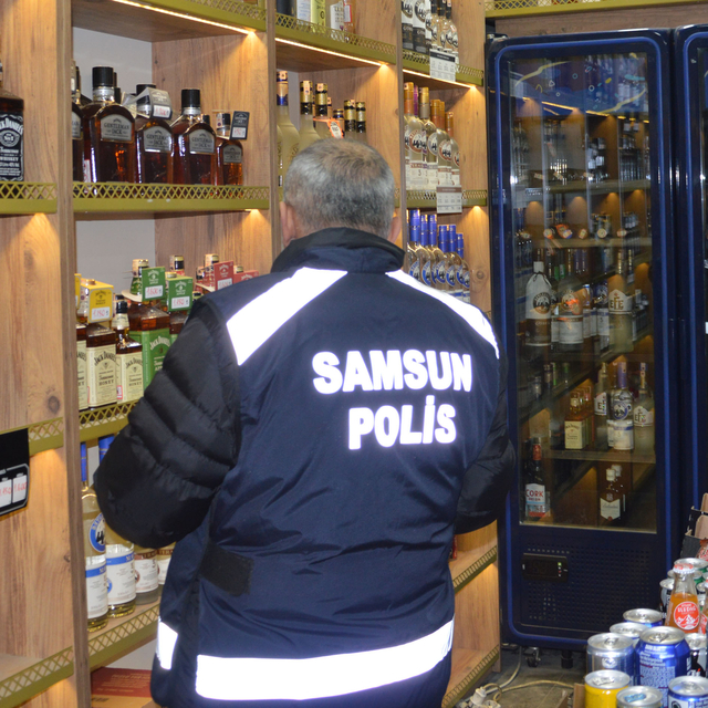 Havza'da kaçak alkol denetimi yapıldı