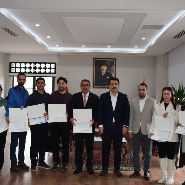 Karapınar'da örnek projeye başarı belgesi