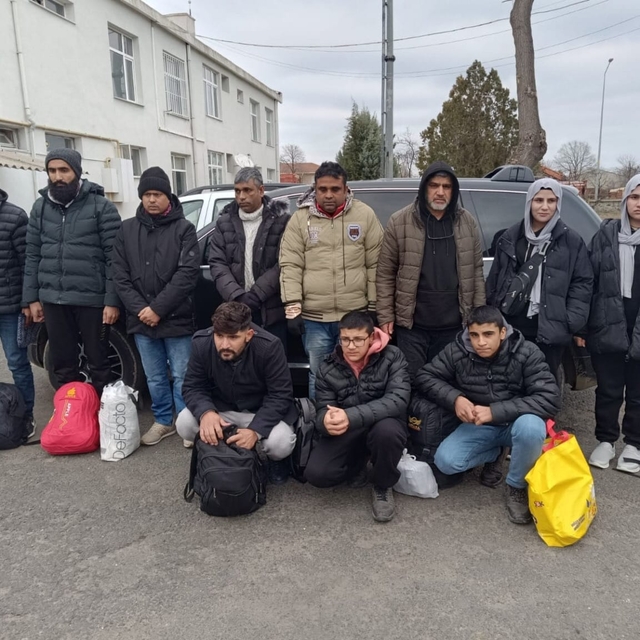 Tekirdağ'da 13 düzensiz göçmen yakalandı