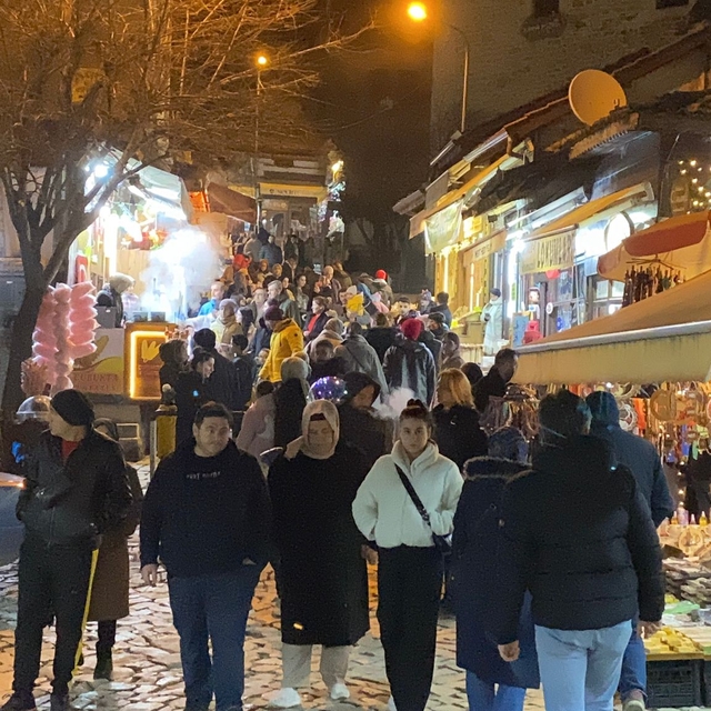 Tarihi konaklarıyla ünlü Safranbolu'da yılbaşı yoğunluğu