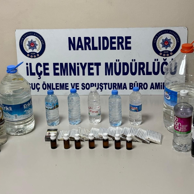 İzmir'de sahte içki operasyonu