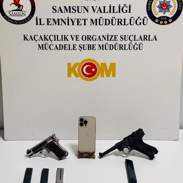 Samsun'da kaçak silah operasyonunda 1 kişi yakalandı