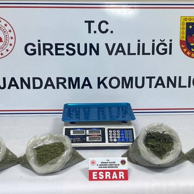 Giresun'da uyuşturucu operasyonunda 2 zanlı tutuklandı