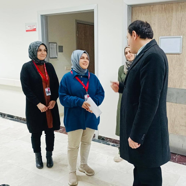 Baskil Kaymakamı Türker, Baskil Devlet Hastanesi'ni ziyaret etti