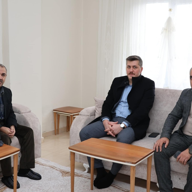 Kurtalan Kaymakamı Serin'den gazi Doğan'a ziyaret