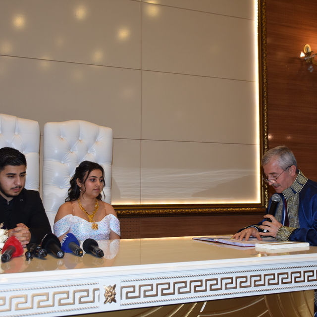 Gaziantep'te yılın son nikahı kıyıldı