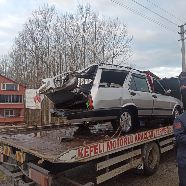 Samsun'da çaya düşen otomobilin sürücüsü öldü