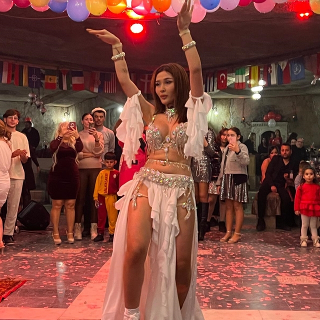 Kapadokya'da yeni yıla eğlenerek girdiler