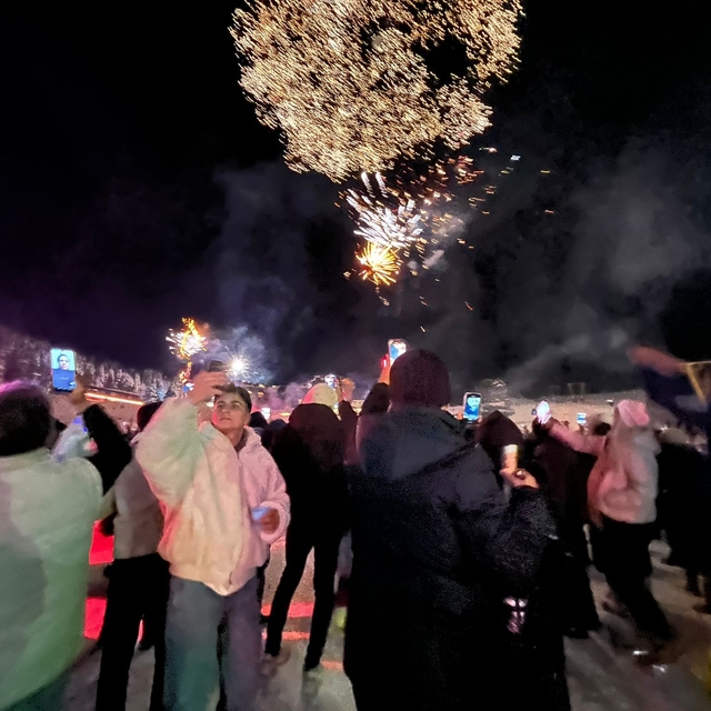 Uludağ'da yeni yıl coşkusu