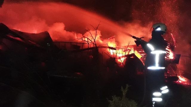Kastamonu'da yangın çıkan evin sahibi yaralandı