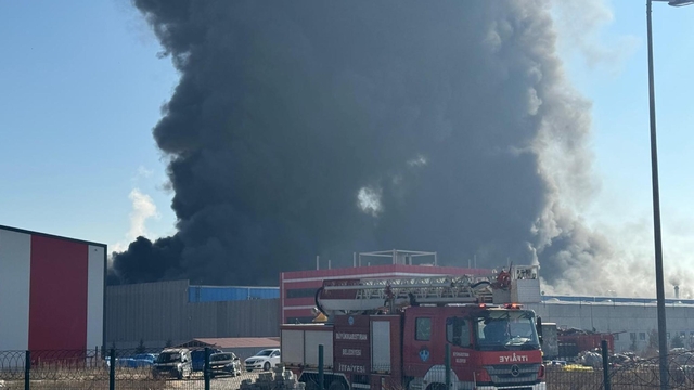 Kırklareli'de oyuncak fabrikasında yangın (2)