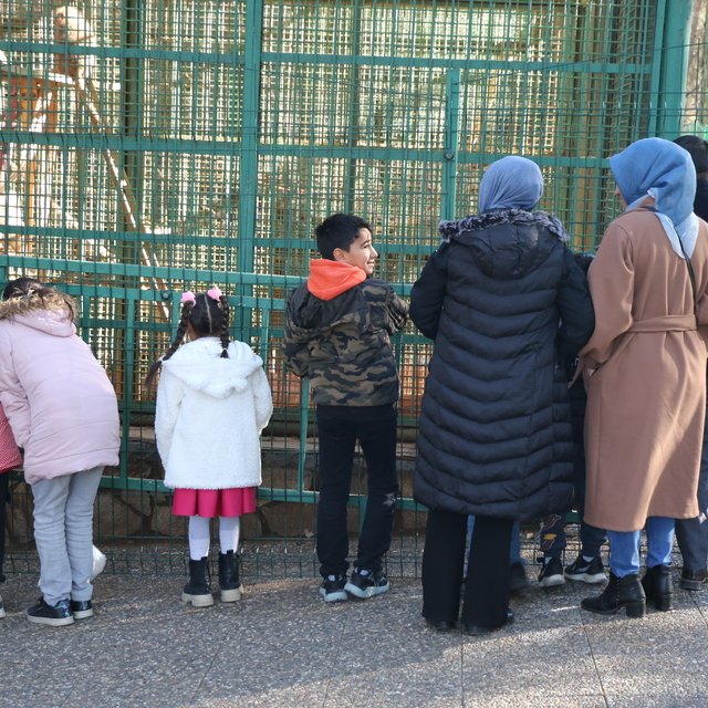 Gaziantep Hayvanat Bahçesi yılın ilk günü ziyaretçileri ağırladı