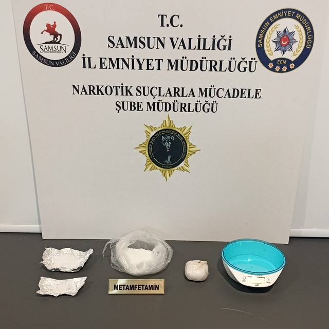 Samsun'da uyuşturucu operasyonunda 1 kişi gözaltına alındı