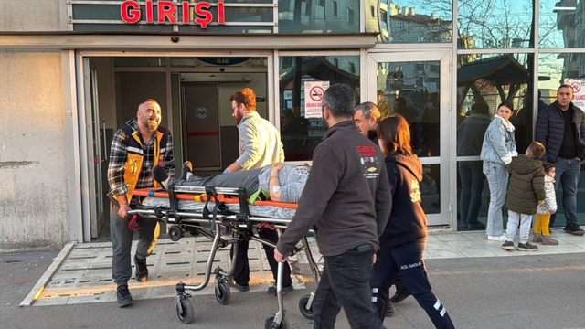 Dairesine bakmak için geldiği inşaatın 1. katından düşen kadın yaralandı